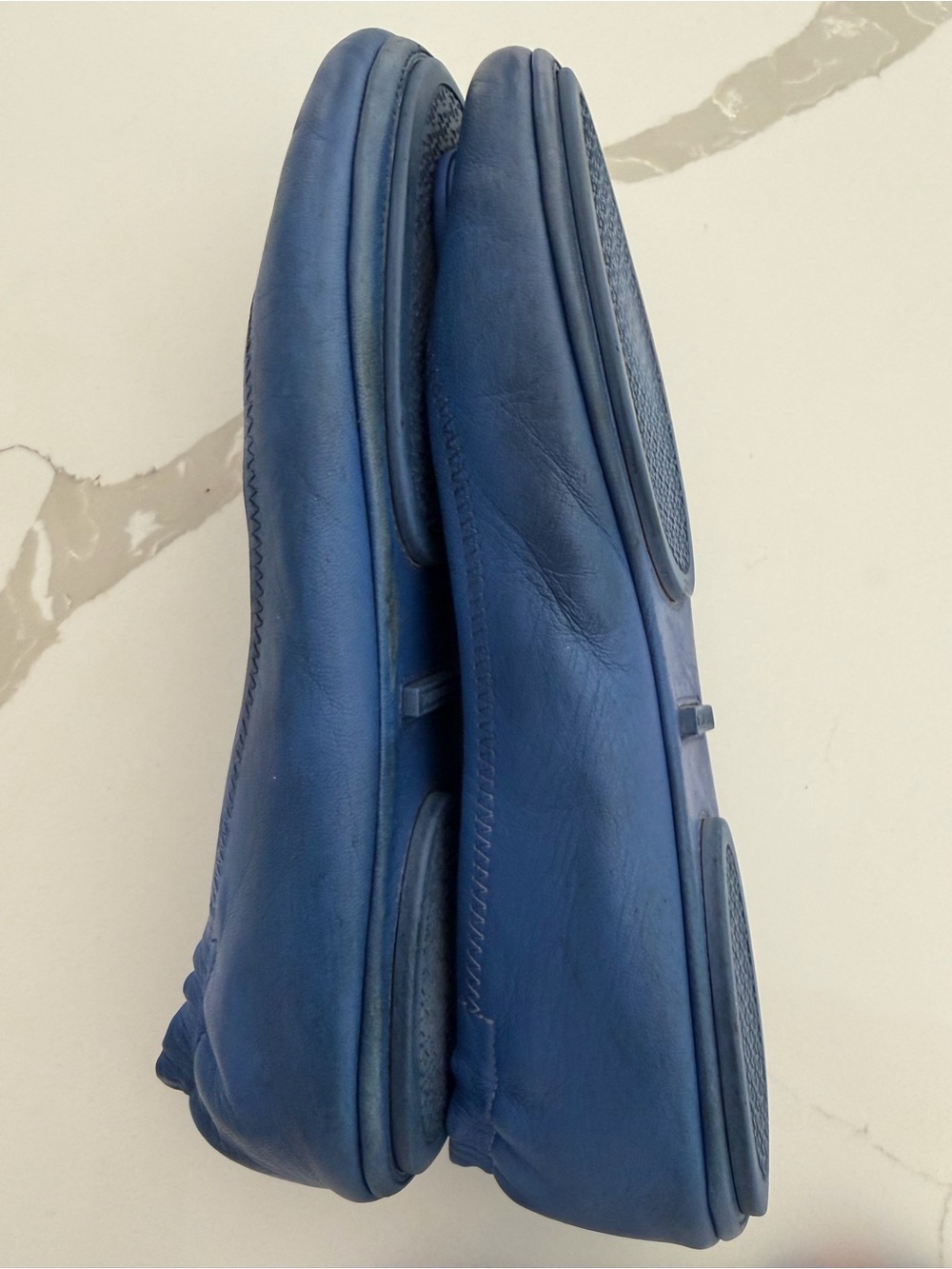 Tory Burch Royal Blue Leather Ballet Flats - Picture 4 of 5